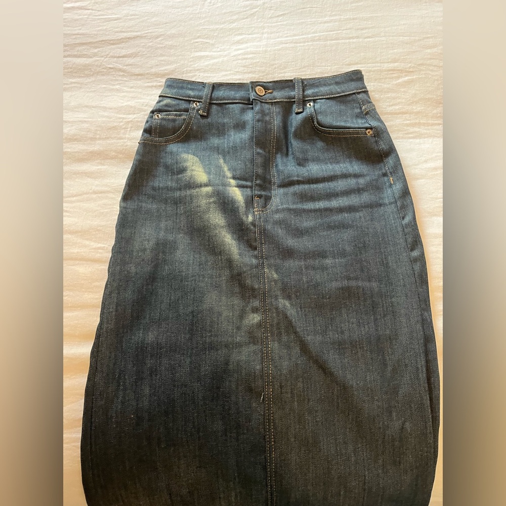 Zara - DENIM SKIRT SMALL - Picture 5 of 11